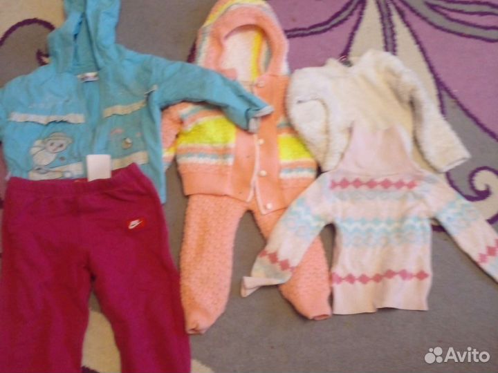 Пакетом одежда на девочку