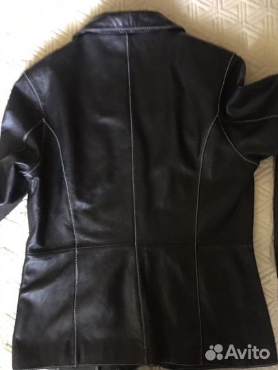 Пиджак женский кожа