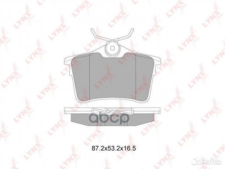 Колодки тормозные дисковые зад ;citroen berl