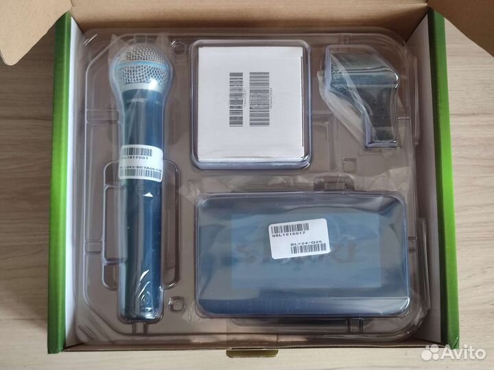 Радиомикрофоны Shure Blx24 Beta58A новые в коробке