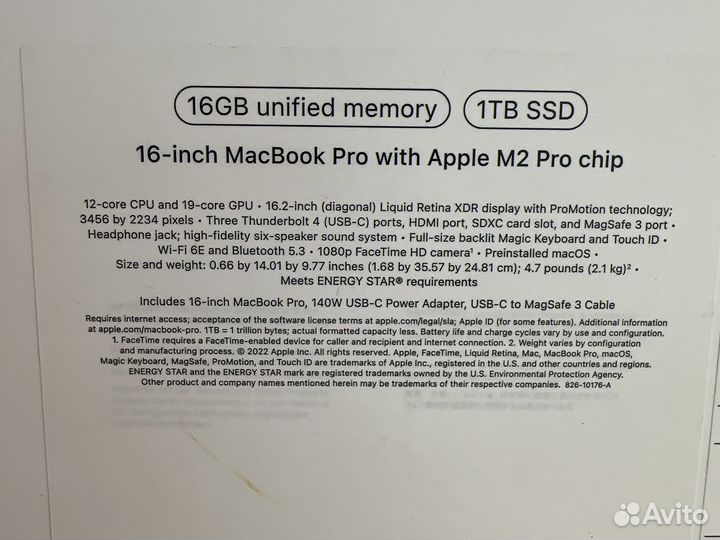 Macbook pro 16 m2 1tb