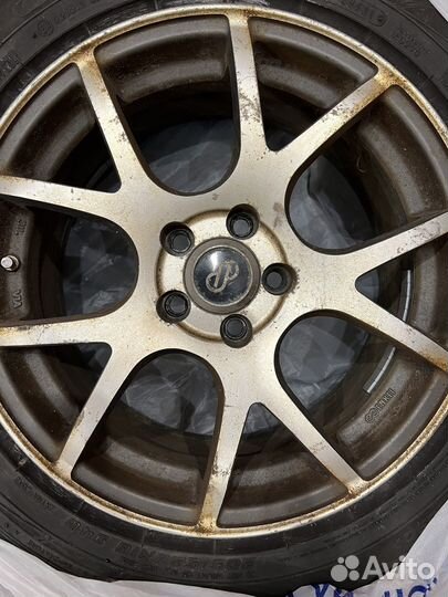 Диски R16 Enkei для Субару + резина Dunlop 205/55