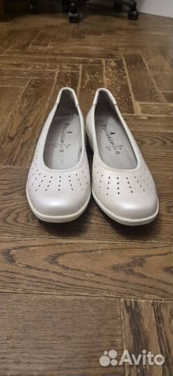 Туфли женские 38 размер натуральная кожа серебро