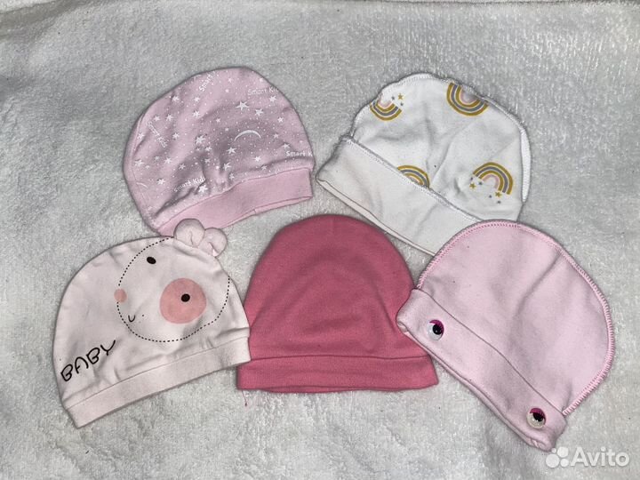 Шапочки для новорожденного