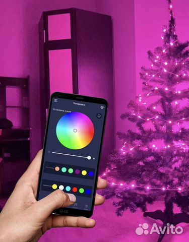 Смарт гирлянда 20м с телефона