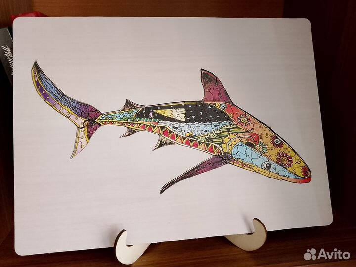 Деревянные паззлы с рамкой