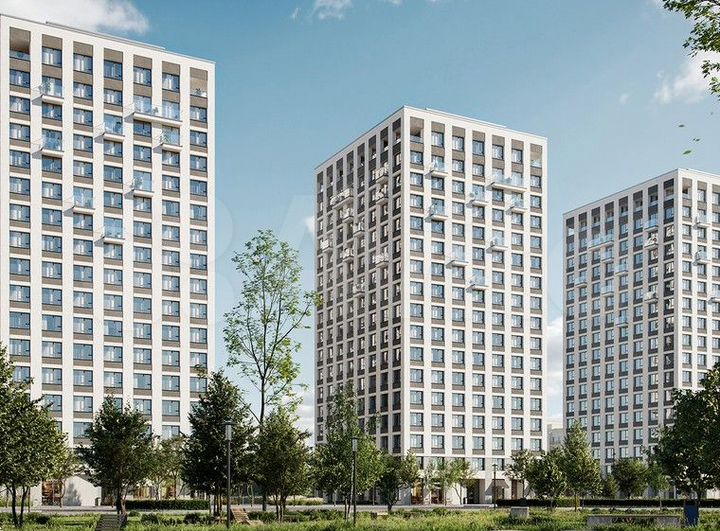 2-к. квартира, 65,4 м², 3/25 эт.