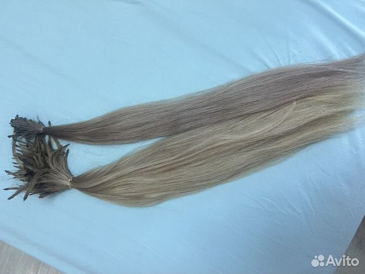 Волосы для наращивания блонд бу