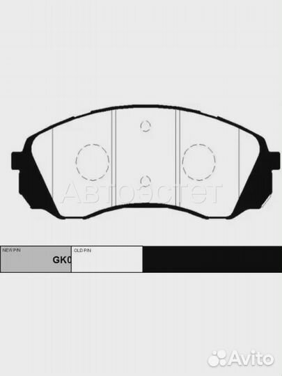 Тормозные колодки дисковые GK0546