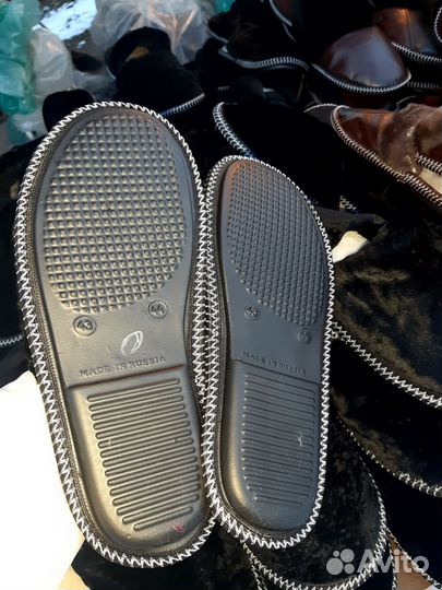 Тапочки из меха