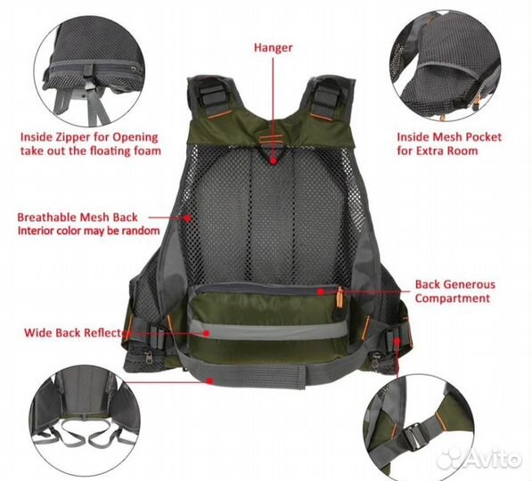 Жилет рыбака