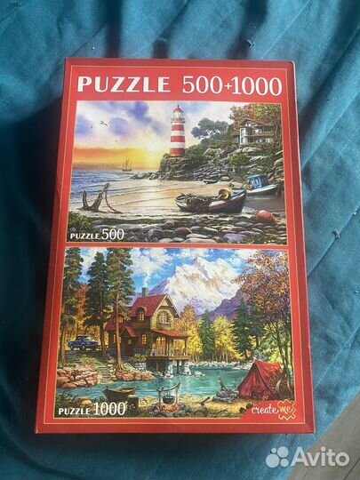 Набор пазлов 2 в 1 (500+1000)
