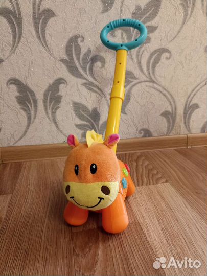 Каталка музыкальная игрушка лошадка fisher price