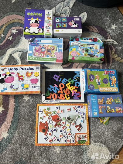 Детские развивающие игры пазлы