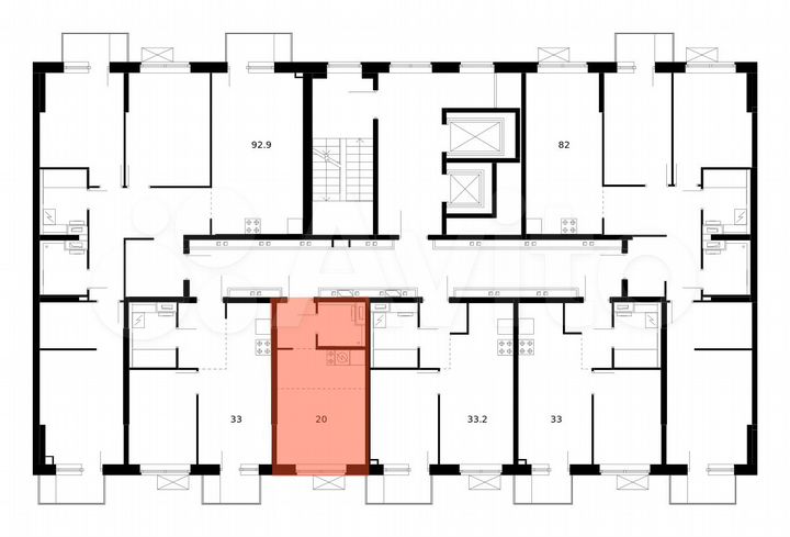 Квартира-студия, 20 м², 14/14 эт.