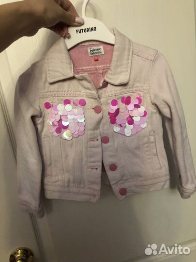 Джинсовая куртка для девочки р98