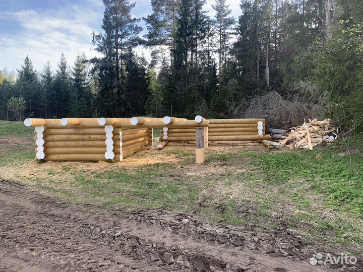 Баня из бревна