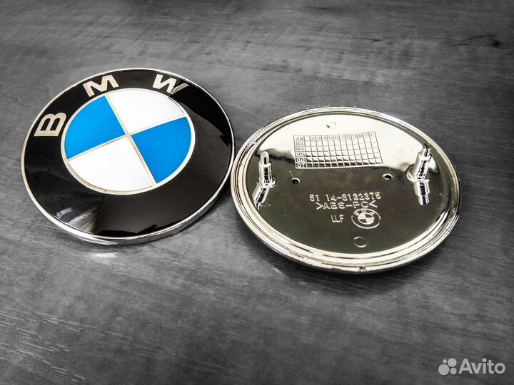 Значок bmw на капот d80мм