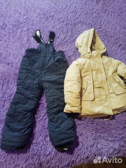 Зимний костюм на девочку 92