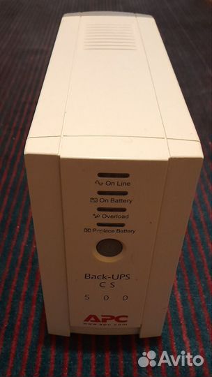 Ибп бесперебойник Apc back ups cs 500