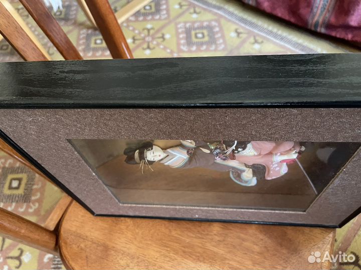 Объемная картина под стеклом, гейши, япония