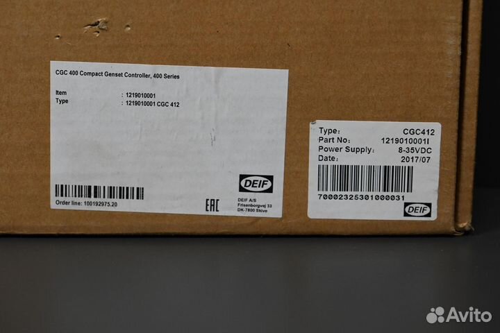 Deif CGC412 1219010001 Контроллер, новый, 1 шт