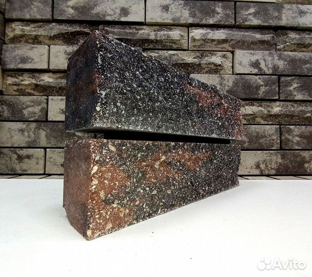 Кирпич облицовочный половинка баварская кладка