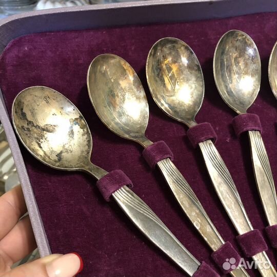 Набор столовых приборов. Мельхир. СССР