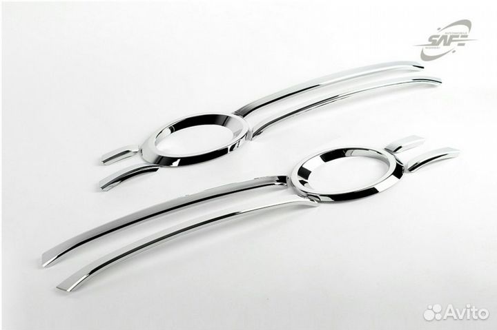 Хром кольца на туманки Audi