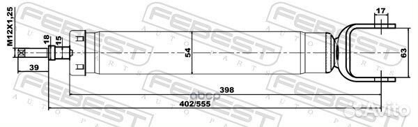 Амортизатор задний jeep grand cherokee IV (WK2)