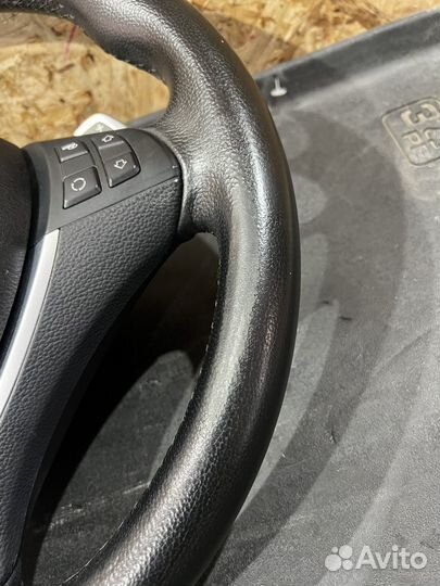 Руль спорт с лепестками BMW X5 E70 LCI