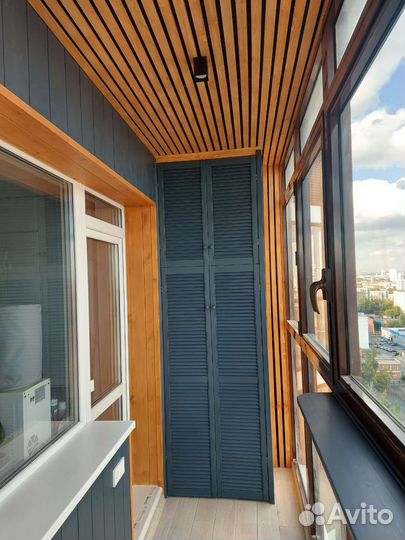 Отделка балкона