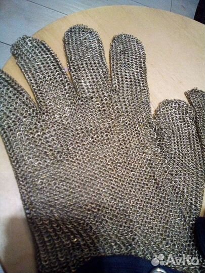 Кольчужные перчатки бинарного плетения для мвд