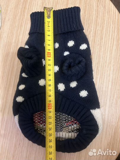 Вязаная кофта для собаки