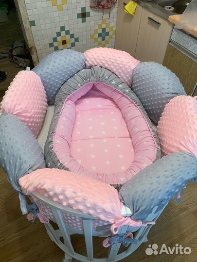 Бортики в кроватку для новорожденных