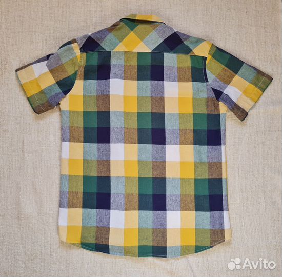 Новая рубашка мужская, льняная, 48 р