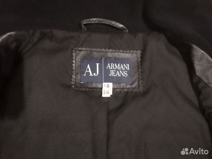 Кожаная куртка Armani Jeans (42-44) Made in Italy