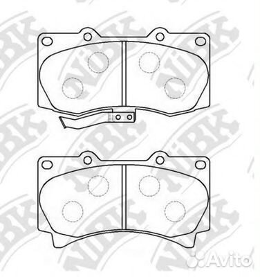 Комплект тормозных колодок PN0498 nibk