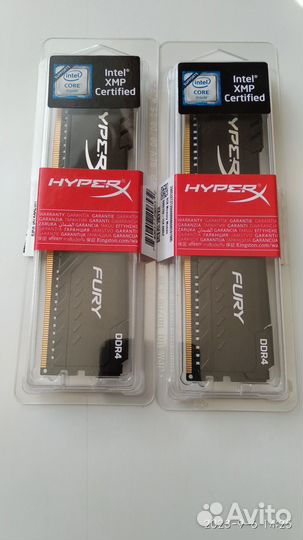 Модули памяти Kingston DDR4 3000 мгц 2х8 гб