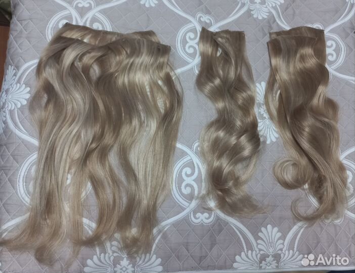 Искусственные волосы на заколках