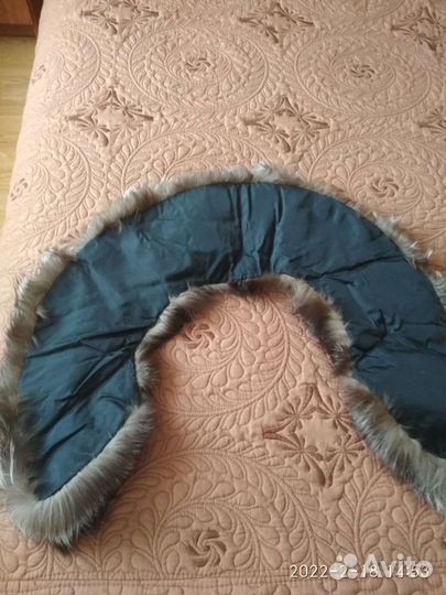 Меховой воротник чернобурка