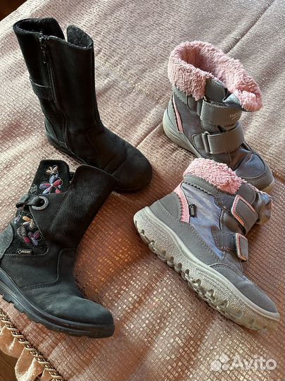 Обувь для девочки фирменная зимняя и демисезонная