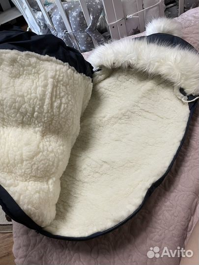 Конверт на выписку на овчине