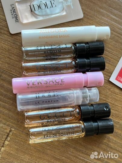 Набор миниатюр духов Gucci, Lancome, Versace, D&G