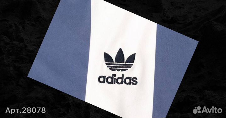 Футболка adidas новая (бело-голубая 3737) 46(S)