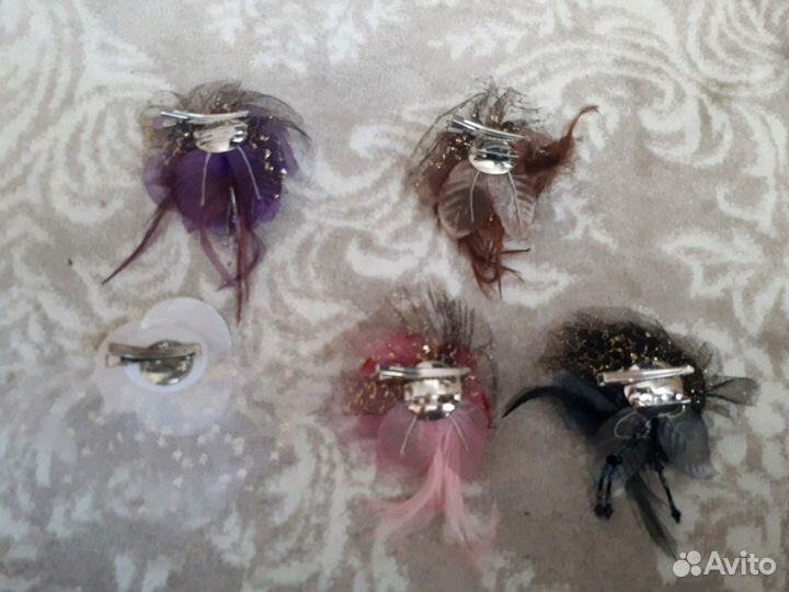 Цветок брошка заколка