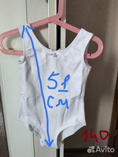 Гимнастический купальник для девочки 140