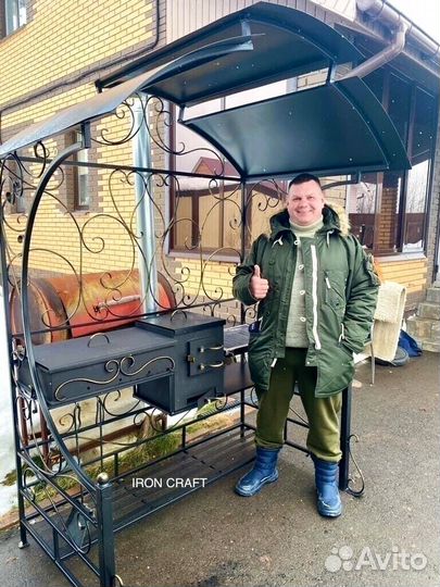 Беседка с мангалом