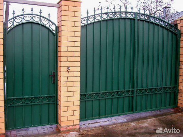 Кованые ворота и калитки Эконом