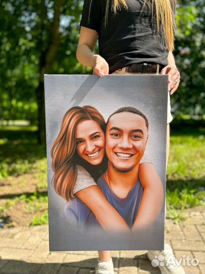 Портрет по фото, картина на холсте